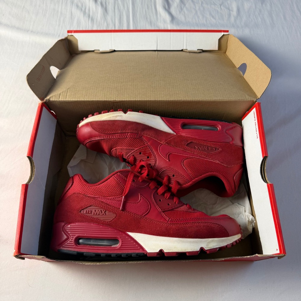 Nike Air Max 90 Essential University Red Mens Size 9 Sneakers Streetwear